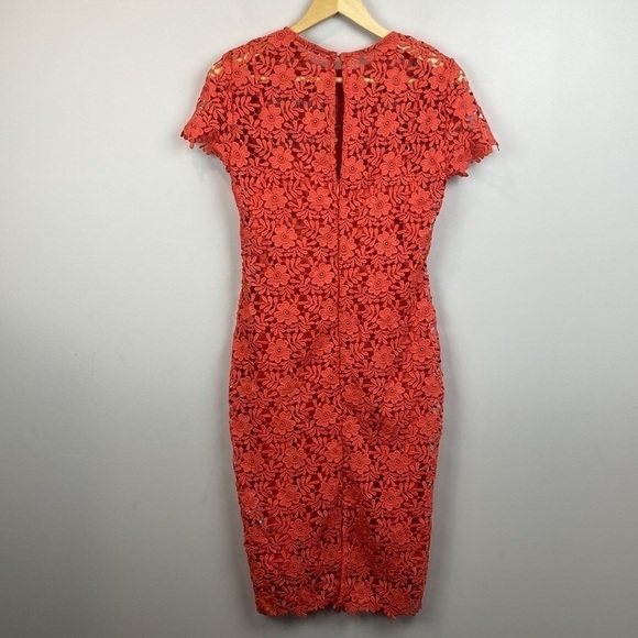 M&S Collection • Lace Sheath Short Sleeve Bodycon Midi Dress - Picture 6 of 16